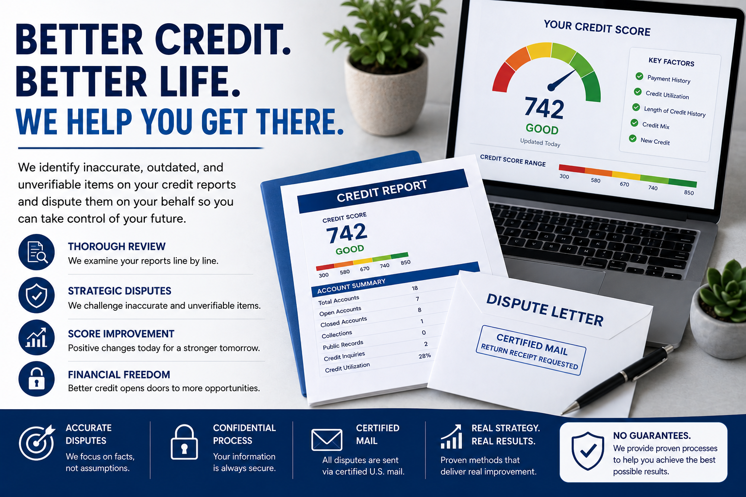 Credit repair planning and dispute documentation for Magee, Mississippi