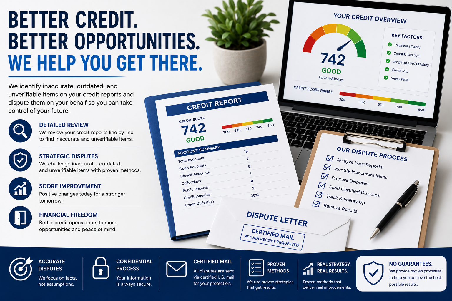 Credit repair planning and dispute documentation for Wesson, Mississippi